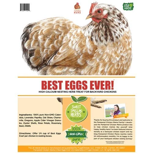 Pampered Chicken Mama Backyard Chicken Nesting Herbs For Great Eggs 10 Oz - All-Natural Backyard Chicken Feed Supplies - Hen Treats For The Best Eggs Ever - High Calcium Supplement For Chickens - Image 3