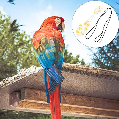 Mipcase Bird Diaper Conure Conure Flight Suit Birds Diaper Flight Cockatiel Flight Suit Parrot Flight Suit Bird Flying Harness Suit With Leash Pet Parrot Costume Conure Flight Suit - Image 2