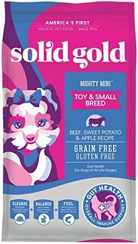Solid Gold Mighty Mini Small Breed Dog Food - Dry Dog Food For Any Toy Breed - For Gut Health & Sensitive Stomach Support - Digestive Probiotics For Dogs - Grain & Gluten Free Recipe - Image 7