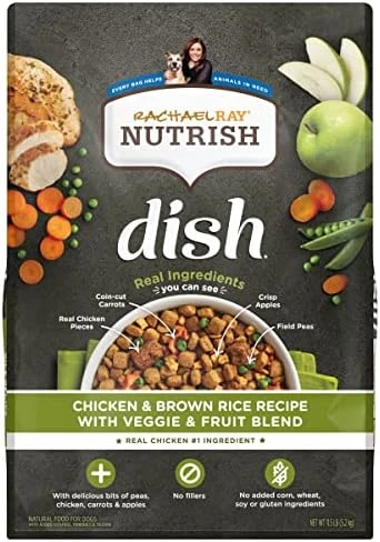 Rachael Ray Nutrish Dish Premium Dry Dog Food, Chicken & Brown Rice Recipe With Veggies & Fruit, 23 Pound Bag - Image 8