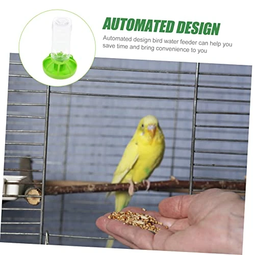 Birdseed 8 Pcs Proof Plastic Bunny Cup Parrot Lovebirds Drinking Birds Fountain Dog Farm Food Wild Bottle Bowl Dispenser For Garden Waterer Cat Parrots Feeder Tray Squirrel- - Image 6