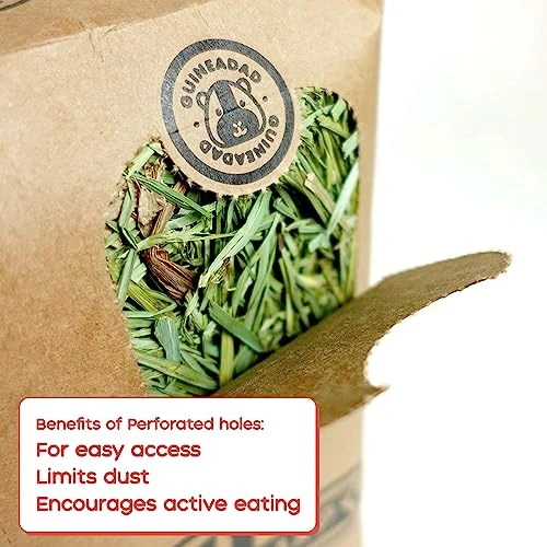 GuineaDad Timothy Hay Bar - Guinea Pig Food - 5 Pack - Pet Food For Rabbits, Small Animals, Hamster Food - Filtered & Hand Packed Guinea Pig Hay - Keeps Hay Secure And Encourages Active Eating - Image 2