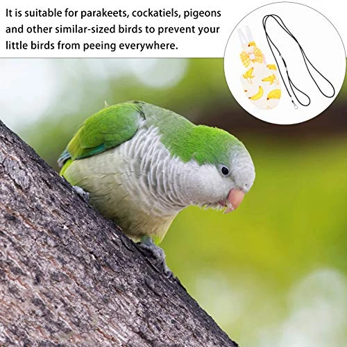 Mipcase Bird Diaper Conure Conure Flight Suit Birds Diaper Flight Cockatiel Flight Suit Parrot Flight Suit Bird Flying Harness Suit With Leash Pet Parrot Costume Conure Flight Suit - Image 7