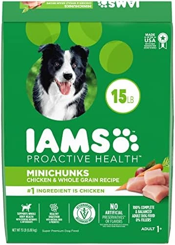 IAMS Adult Minichunks Small Kibble High Protein Dry Dog Food With Real Chicken, 40 Lb. Bag - Image 11