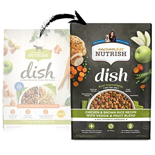 Rachael Ray Nutrish Dish Premium Dry Dog Food, Chicken & Brown Rice Recipe With Veggies & Fruit, 11.5 Pound - Image 2