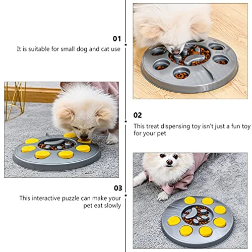 Balacoo Dog Puzzle Toys Spill Proof Dog Bowl Slow Feed Dog Bowl Snuffle Toy Dog Feeding Plate Low Feeding Training Preventing Choking Dog Puzzle Toys Spill Proof Dog Bowl - Image 4