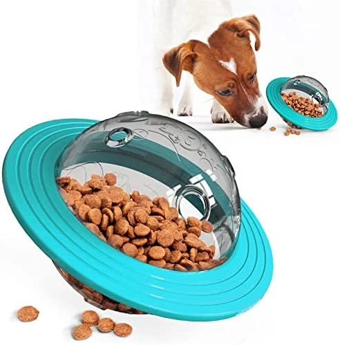 AYENCI Cat Automatic Water, Dog Toy Tumbler Pet Feeder Bite Resistant Interactive Food Treat Ball Dispenser Intellectual Training Food Bowl Pet Supplies (Size : Azul) - Image 4