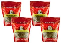 (4 Pack) Happy Hen Treats Mealworm Frenzy, 30-Ounces Each