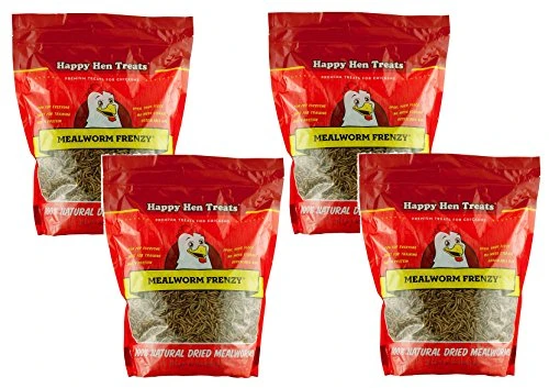 (4 Pack) Happy Hen Treats Mealworm Frenzy, 30-Ounces Each