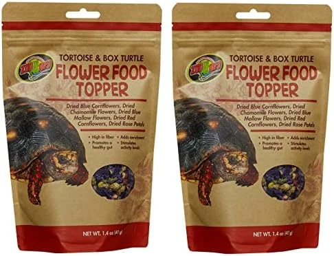 Zoo Med Tortoise & Box Turtle Flower Food Topper 1.4 Oz - Pack Of 2 - Image 2
