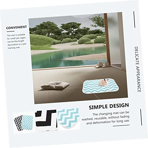 8 Pcs Sleep Bedding Wear-Resistant Potty Food Supplies Reusable Training Soft Flannel Comfortable Rabbits Hamster Washable Pig Pet Mat For Mats Pads Cat Throw Dog Cage Super - Image 3