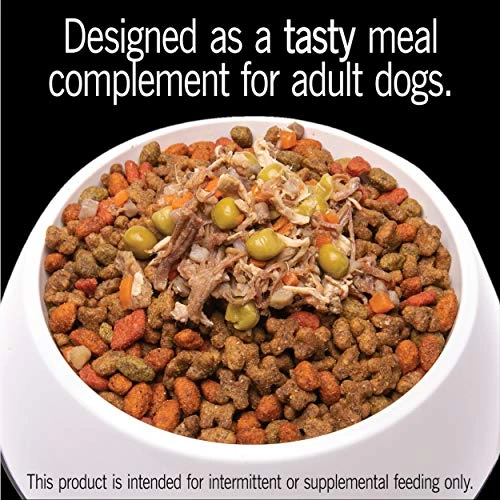 CESAR Simply Crafted Adult Wet Dog Food Meal Topper, Beef, Chicken, Purple Potatoes, Peas & Carrots, (10) 1.3 Oz. Tubs - Image 3