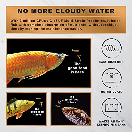 Ultra Fresh Monster Fish Food, Wild Sword Prawns, Floating Sticks For Oscars, Bass, Large Cichlids And Tropical Fish, Carnivorous Jumbo Stick 13.58 Oz - Image 4