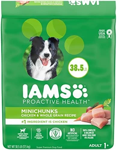 IAMS Adult Minichunks Small Kibble High Protein Dry Dog Food With Real Chicken, 40 Lb. Bag - Image 8