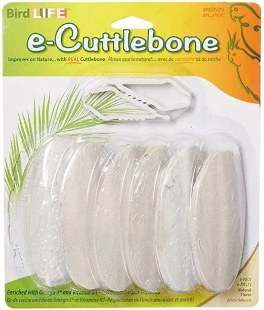 Penn-Plax Bird-Life Flavored E Cuttlebone 6 Pack – Mango & Banana – Enriched With Omega 3 And Vitamin B1 – Great For All Birds - Image 4