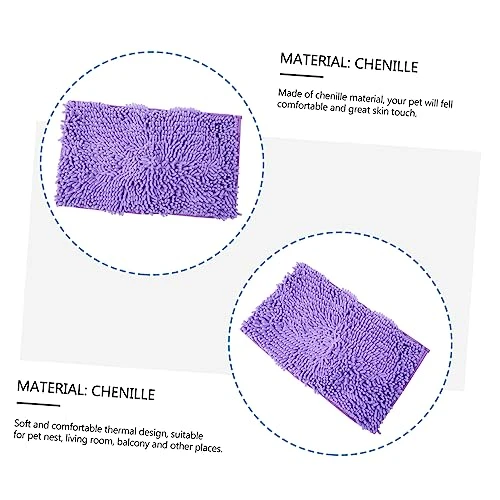 Mipcase 3pcs Pad- Bed Microfiber Hamster Accessorie Random Hideout - Rabbit Cushion Supplies Sleeping Small Chenille Animal Pig Dog Fleece Pad Pet Chinchilla Color Warm Warming Cage Water - Image 6