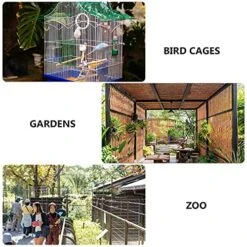 NOGRAX Pet Feeder Tray Case Parrot Mount Parrots Bottle Automatic Container Wild Accessory Birdseed Feeding Mounted For Proof Cage Home Waterer Cockatiel Cup Plastic Bowl Backyard Water Feeder