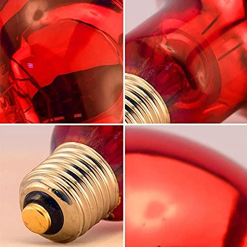BONGBADA 6 Pack Heat Lamp Bulb R95 125 Watt Full Red Infrared Glass Lamp Bulb For Food Service, Brooder Bulb,Chicks, Pet, Bathroom,Light Therapy,Reptiles And Amphibian Use E26 Base - Image 3