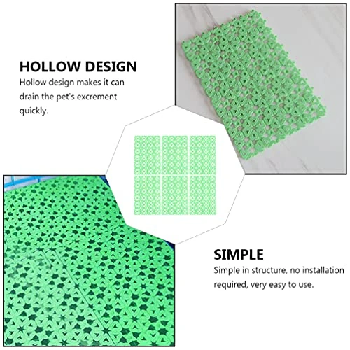 TEHAUX 6 Pack Rabbit Cage Mat Pet Cage Mats, Pet Mat For Bunny Feet Pads For Pet, Small Animal Resting Mats For Pet Cats Dogs Hamster Rat Chinchilla (Random Color) - Image 5