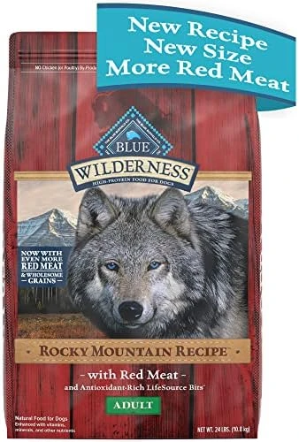 Blue Buffalo Wilderness Rocky Mountain Recipe High Protein Natural Adult Dry Dog Food, Red Meat With Grain 13 Lb Bag - Image 6