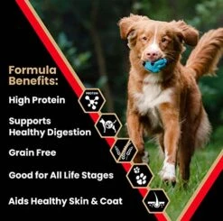 Victor Super Premium Dog Food – Grain Free Active Dog & Puppy – Dry Dog Food With 33% Protein, Gluten Free - For High Energy Dogs, 30lbs