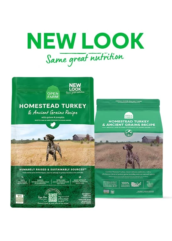 Open Farm Ancient Grains Dry Dog Food, Humanely Raised Meat Recipe With Wholesome Grains And No Artificial Flavors Or Preservatives (Homestead Turkey Ancient Grain, 4 Pound (Pack Of 1)) - Image 3