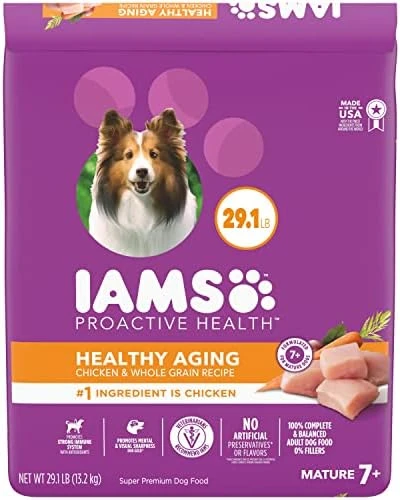 IAMS Healthy Aging Adult Dry Dog Food For Mature And Senior Dogs With Real Chicken, 7 Lb. Bag - Image 8