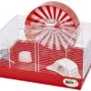 Ferplast "Coney Island Theme Modular Hamster Cage Featuring XXL 11.75-Inch Diameter Exercise Wheel, Includes All Accessories, 19.7L X 13.8W X 9.8H Inches,