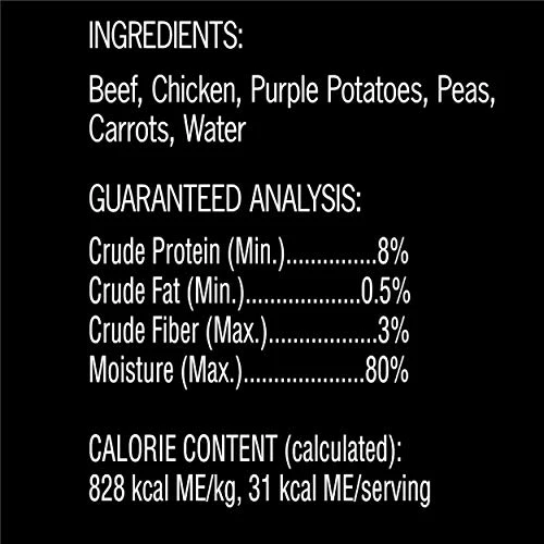 CESAR Simply Crafted Adult Wet Dog Food Meal Topper, Beef, Chicken, Purple Potatoes, Peas & Carrots, (10) 1.3 Oz. Tubs - Image 4