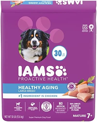 IAMS Healthy Aging Adult Dry Dog Food For Mature And Senior Dogs With Real Chicken, 7 Lb. Bag - Image 4