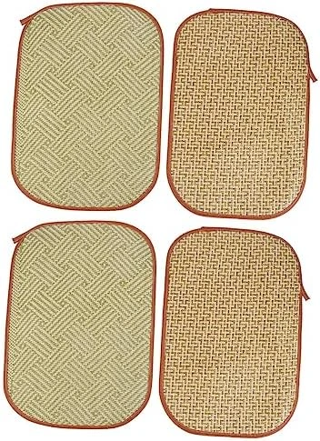 Iplusmile 4 Pcs Rabbit Mat Small Dog Chew Toys Chinchilla Bedding Toys For Kittens Rabbit Bed Cat Summer Mat Pet Bedding Cooling Grass Mat Cool Bed Manual Grass And Vines Chew Toys - Image 7