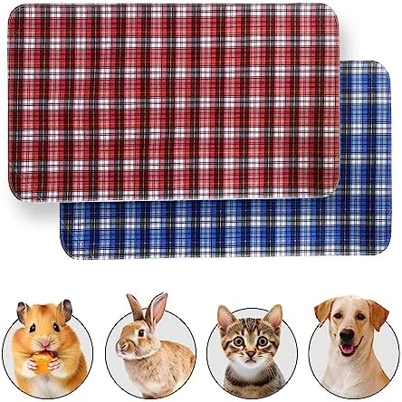 JT Pet Guinea Pig Cage Liner - Pack Of 4 Washable Pee Pads For Dogs, Smooth Fleece Guinea Pig Bedding For Cage & Crates, Reusable & Waterproof Puppy Pee Pads - 36x24 Inches, Brown Grey - Image 7