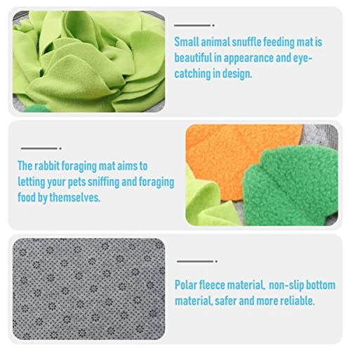 Ipetboom Teething Toy 2pcs Slow For Skills Animal Intelligence Eating Bunny Toys Dispenser Pig Cat Hunting Foraging Natural Ferret Enrichment Dog And Training Work Iq Rabbit Small Rug Toy - Image 4