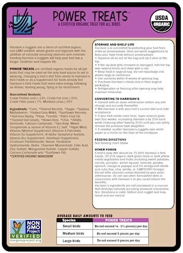 Harrison's Bird Food Power Treats With Red Palm Fruit Oil, 1 Lb. 454g - Image 4