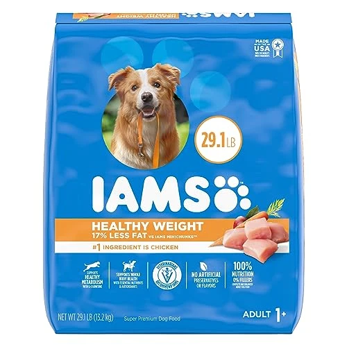 IAMS Adult Healthy Weight Control Dry Dog Food With Real Chicken, 29.1 Lb. Bag