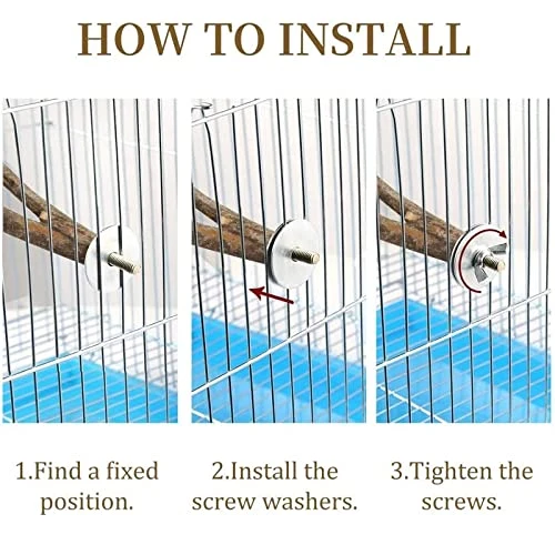 JYDQM 4Pcs/Set Pet Bird Chew Toys Parrot Perches Cage Ladders Stand Paw Grinding Toys For Parrot Bites Pet Product - Image 5