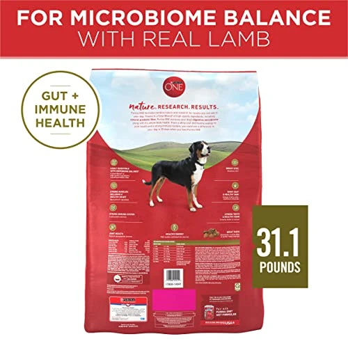 Purina ONE Dry Dog Food Lamb And Rice Formula - 31.1 Lb. Bag - Image 5