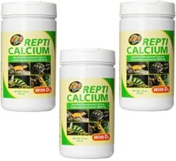 Zoo Med (3 Pack) Reptile Calcium With Vitamin D3, 12-Ounce Each