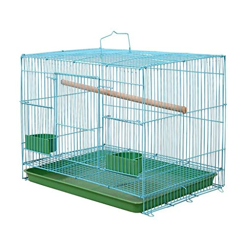 Q-XIAOKEAI,Wire Rectangular Small Cage For Small Birds And Canaries Rekord Equipped Feeders