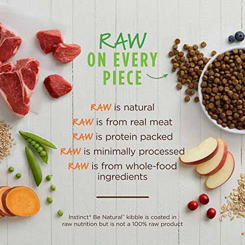 Instinct Be Natural Real Lamb & Oatmeal Recipe Natural Dry Dog Food, 24 Lb. Bag - Image 4