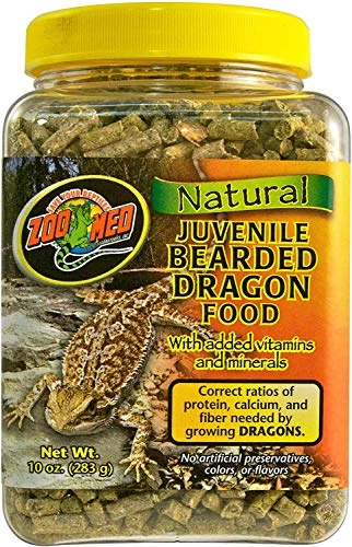 Zoo Med Natural Juvenile Bearded Dragon Food 10 Oz - Pack Of 6