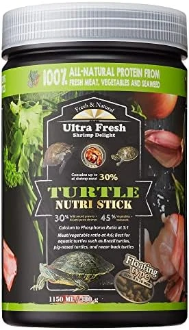 Ultra Fresh - Turtle Nutri Stick, Wild Sword Prawn, Calcium & Vitamin D Enriched Aquatic Turtle Food With Probiotics For Picky Turtles, Made From All Natural Ingredients 13.4 Oz - Image 7