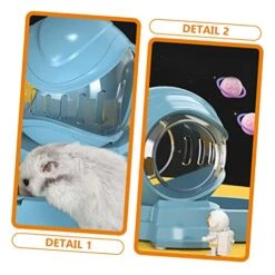 Balacoo Hamster Feeder Food Dispenser Rabbit Feeders Plastic Water Bottles Hamster Food Dispenser Pets Food Container Rabbits Water Bottle Hamster Accessories Cat Feeder Animal Hideout Toy