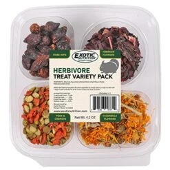 Herbivore Treat Variety Pack (9 Oz.) - Healthy Natural Treat Assortment - Dried Flowers & Vegetables - Guinea Pigs, Rabbits, Chinchillas, Squirrels, Hamsters, Prairie Dogs, Degus & Other Small Pets