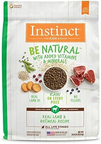 Instinct Be Natural Real Lamb & Oatmeal Recipe Natural Dry Dog Food, 24 Lb. Bag - Image 12