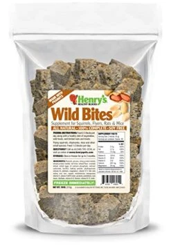 Henry’s Wild Bites – Nutritionally Complete Food For Squirrels, Flying Squirrels, And Chipmunks, 18 Ounces