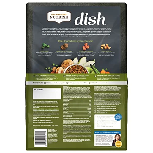 Rachael Ray Nutrish Dish Premium Dry Dog Food, Chicken & Brown Rice Recipe With Veggies & Fruit, 11.5 Pound - Image 4