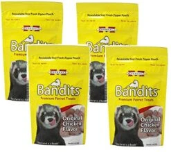 Marshall Bandits Ferret Treat, 3-Ounce, Chicken (Pack Of 4)