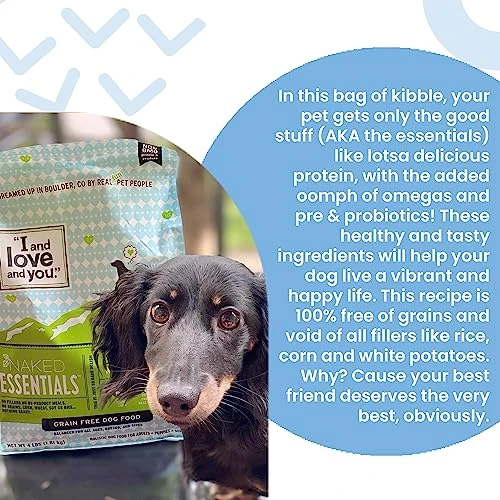 "I And Love And You" Trial Size Naked Essentials Chicken & Duck Grain Free Dry Dog Food, 4 LB - Image 2