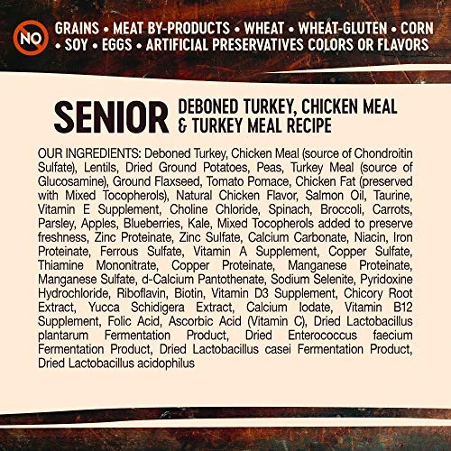 Wellness CORE Grain-Free Senior Dry Dog Food, Made In USA With Real Turkey And Natural Ingredients, With Nutrients For Immune, Joint, Skin & Coat Support, 24-Pound Bag - Image 5